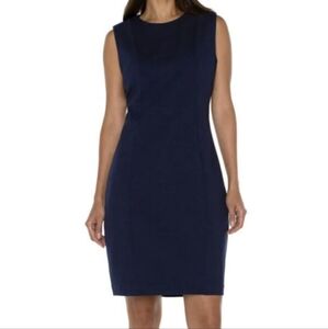 Liverpool Los Angeles Cadet Blue Sleeveless Sheath Dress - Size 12/31